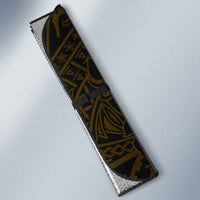 Black Gold Polynesian Tribal Auto Sun Shade - Polynesian Pride