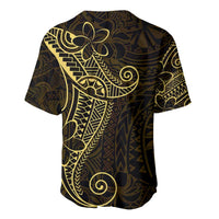 Black Gold Polynesian Tribal Baseball Jersey LT9 - Polynesian Pride