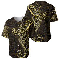 Black Gold Polynesian Tribal Baseball Jersey LT9 - Polynesian Pride