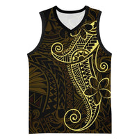 Black Gold Polynesian Tribal Basketball Jersey - Polynesian Pride