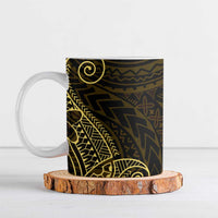 Black Gold Polynesian Tribal Ceramic Mug - Polynesian Pride