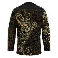 Black Gold Polynesian Tribal Hockey Jersey LT9 - Polynesian Pride
