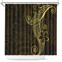 Black Gold Polynesian Tribal Shower Curtain - Polynesian Pride