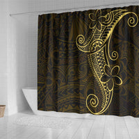 Black Gold Polynesian Tribal Shower Curtain - Polynesian Pride