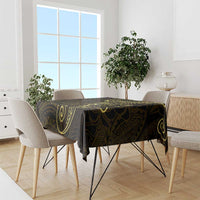 Black Gold Polynesian Tribal Tablecloth LT9 - Polynesian Pride