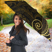 Black Gold Polynesian Tribal Umbrella - Polynesian Pride