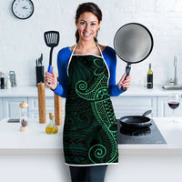 Black Green Polynesian Tribal Apron - Polynesian Pride