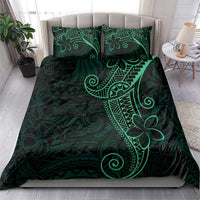Black Green Polynesian Tribal Bedding Set - Polynesian Pride