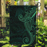 Black Green Polynesian Tribal Garden Flag - Polynesian Pride