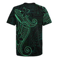 Black Green Polynesian Tribal Rugby Jersey - Polynesian Pride