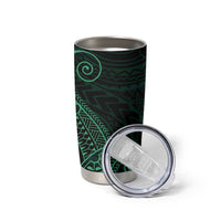 Black Green Polynesian Tribal Tumbler Cup - Polynesian Pride