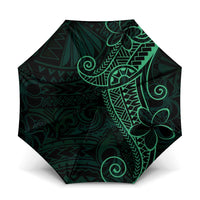 Black Green Polynesian Tribal Umbrella - Polynesian Pride