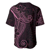 Black Pink Polynesian Tribal Baseball Jersey LT9 - Polynesian Pride