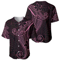 Black Pink Polynesian Tribal Baseball Jersey LT9 - Polynesian Pride