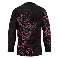 Black Pink Polynesian Tribal Hockey Jersey LT9 - Polynesian Pride