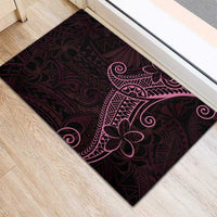 Black Pink Polynesian Tribal Rubber Doormat LT9 - Polynesian Pride