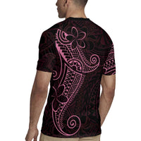 Black Pink Polynesian Tribal Rugby Jersey - Polynesian Pride