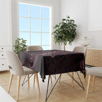 Black Pink Polynesian Tribal Tablecloth LT9 - Polynesian Pride