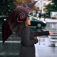 Black Pink Polynesian Tribal Umbrella - Polynesian Pride