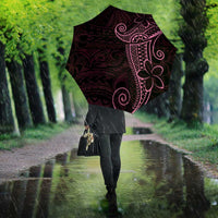 Black Pink Polynesian Tribal Umbrella - Polynesian Pride