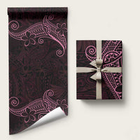Black Pink Polynesian Tribal Wrapping Paper - Polynesian Pride