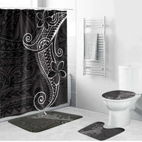 Black White Polynesian Tribal Bathroom Set - Polynesian Pride
