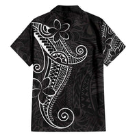 Black White Polynesian Tribal Hawaiian Shirt - Polynesian Pride