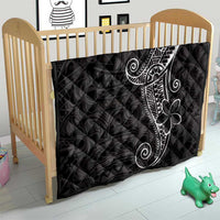 Black White Polynesian Tribal Quilt - Polynesian Pride