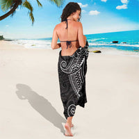 Black White Polynesian Tribal Sarong - Polynesian Pride