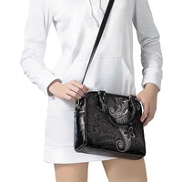 Black White Polynesian Tribal Shoulder Handbag LT9 - Polynesian Pride