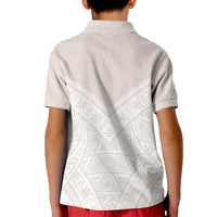 Lotu Tamaiti Tongan Polynesian Art Pattern Kid Polo Shirt Traditional Tribal Motifs - Polynesian Pride
