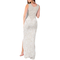 Lotu Tamaiti Tongan Polynesian Art Pattern Tank Maxi Dress Traditional Tribal Motifs - Polynesian Pride