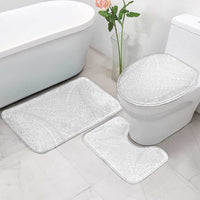 Lotu Tamaiti White Tongan Ngatu Bathroom Set Polynesian Tribal Fonulei Pattern - Polynesian Pride