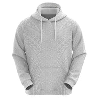 Lotu Tamaiti White Tongan Ngatu Hoodie Polynesian Tribal Fonulei Pattern - Polynesian Pride