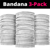 Lotu Tamaiti White Tongan Ngatu Neck Gaiter Polynesian Tribal Fonulei Pattern - Polynesian Pride