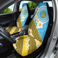 Tuvalu Plumeria Flowers Car Seat Cover Polynesian Tribal Pattern LT9 - Polynesian Pride