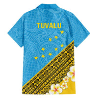 Tuvalu Plumeria Flowers Family Matching Puletasi and Hawaiian Shirt Polynesian Tribal Pattern LT9 - Polynesian Pride
