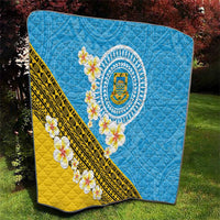 Tuvalu Plumeria Flowers Quilt Polynesian Tribal Pattern LT9 - Polynesian Pride