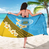 Tuvalu Plumeria Flowers Sarong Polynesian Tribal Pattern LT9 - Polynesian Pride