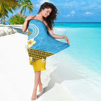 Tuvalu Plumeria Flowers Sarong Polynesian Tribal Pattern LT9 - Polynesian Pride