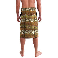 Vintage Hibiscus Turtle Pattern Lavalava with Plumeria Half Style