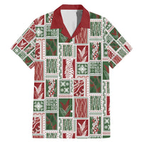 Mele Kalikimaka Hawaiian Quilt and Lei Patchwork Family Matching Mermaid Dress and Hawaiian Shirt - Polynesian Pride
