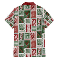 Mele Kalikimaka Hawaiian Quilt and Lei Patchwork Family Matching Off Shoulder Short Dress and Hawaiian Shirt LT9 - Polynesian Pride