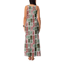Mele Kalikimaka Hawaiian Quilt and Lei Patchwork Family Matching Tank Maxi Dress and Hawaiian Shirt - Polynesian Pride