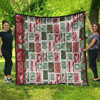 Mele Kalikimaka Hawaiian Quilt and Lei Patchwork Quilt - Polynesian Pride