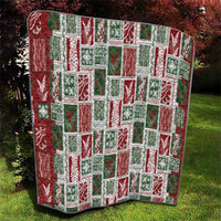 Mele Kalikimaka Hawaiian Quilt and Lei Patchwork Quilt - Polynesian Pride