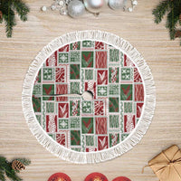 Mele Kalikimaka Hawaiian Quilt and Lei Patchwork Tree Skirt - Polynesian Pride