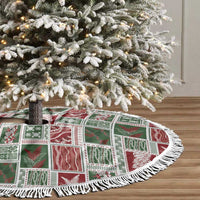 Mele Kalikimaka Hawaiian Quilt and Lei Patchwork Tree Skirt - Polynesian Pride