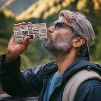 Vintage Aloha Block Quilt 4 in 1 Can Cooler Tumbler Beige Inspired Lei Motifs - Polynesian Pride