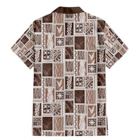 Vintage Aloha Block Quilt Family Matching Mermaid Dress and Hawaiian Shirt Beige Inspired Lei Motifs LT9 - Polynesian Pride